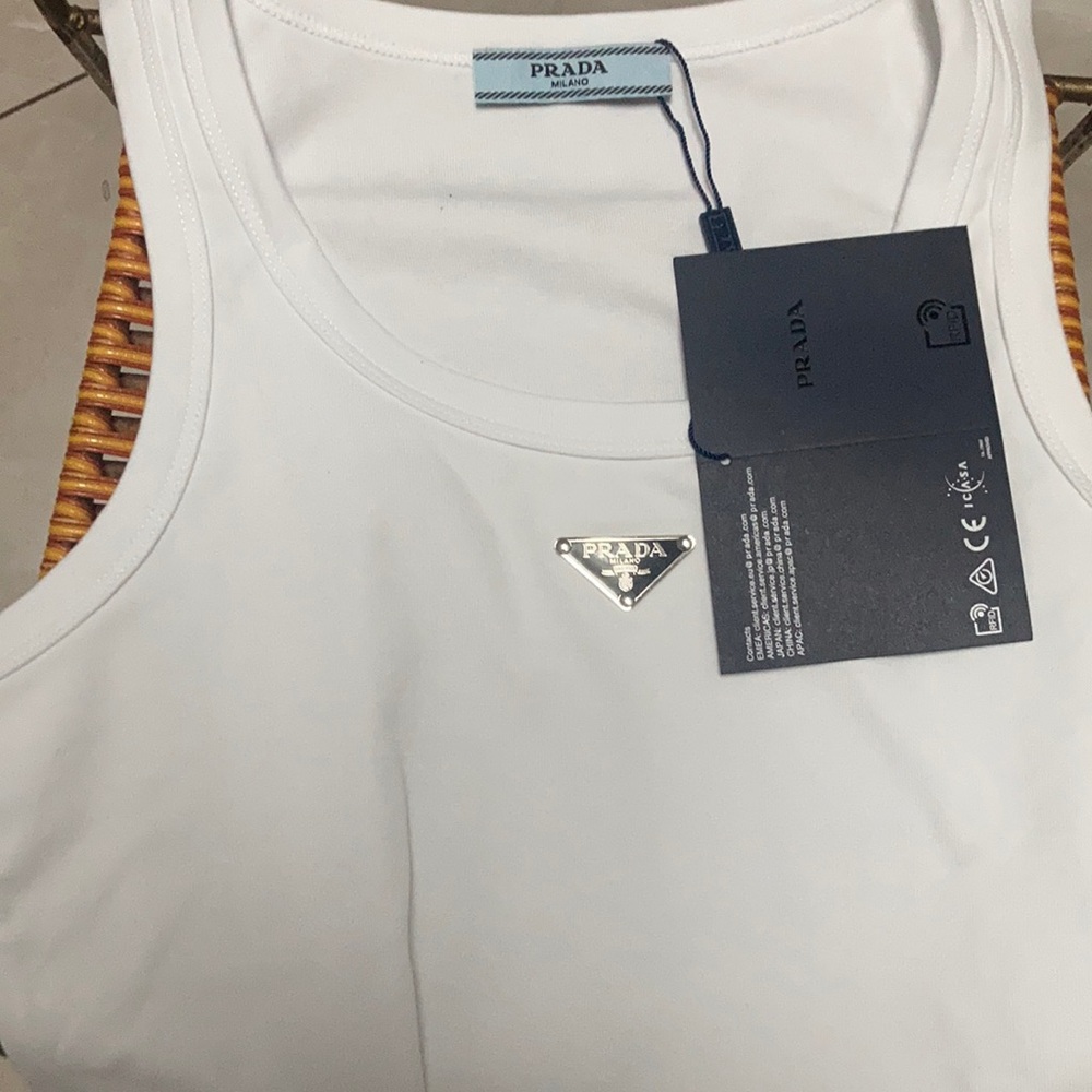 Prada White Tank Top NWT